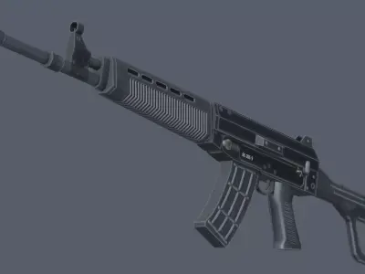 QBZ-03 ak - rifle Low-poly 3D model
