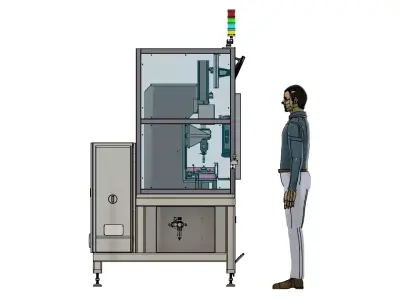 Automated Bearing Press-Fitting Machine 3D model