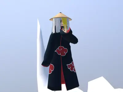 Deidara Akatsuki Clay Bomber Bird animated 3D model