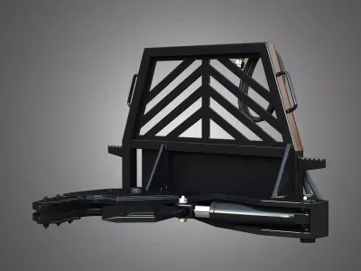 Tree Shear Compact Track - Skid Steer Loader Attachment 3D model