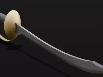 Sword 3D Model Low-poly 3D model