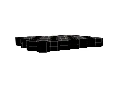 Honeycomb v1 001 Low-poly 3D model