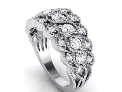 antique ring vintage 3D print model