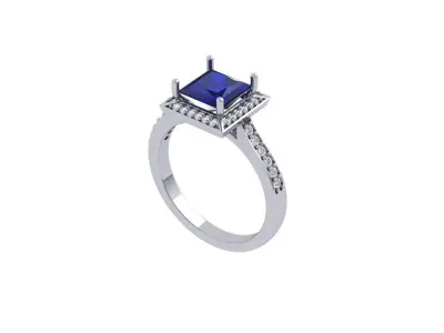 Princess Ring 3D print model 11