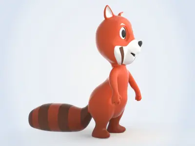 Red Panda 3D model