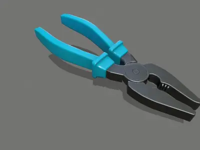 nippers pliers Low-poly 3D model order