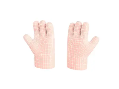 Prop246 Cartoon Hand Low-poly 3D model purchase