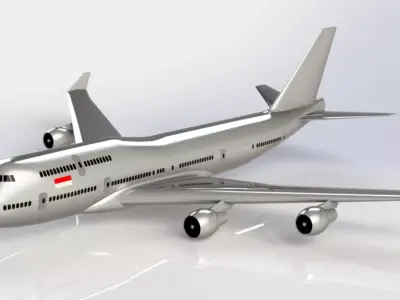 Airplane Boeing 747-100 model 3D model