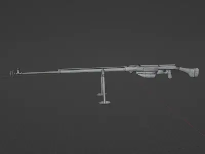 PTRS 41 Low-poly 3D model