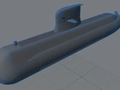 SSK Vastergotland A17 class Low-poly 3D model