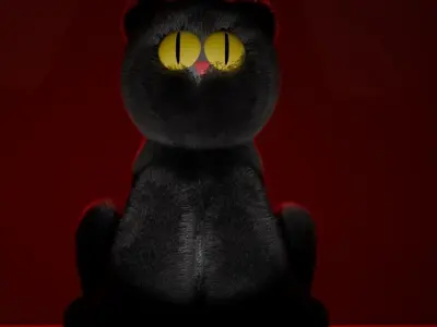 Evil cat Free 3D model