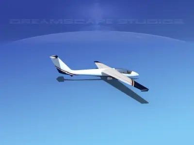 SZD-36 Cobra Glider V09 3D model