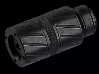 Banish Speed K Silencer Suppressor Low-poly 3D model