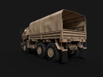  M1083 FMTV 6x6 Medium Tactical Vehicle Low-poly 3D model