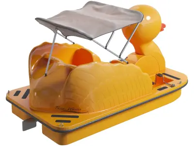 Duck Paddle Wheeller pedal boat 3D model