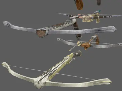 weapon crossbow Free low-poly 3D model