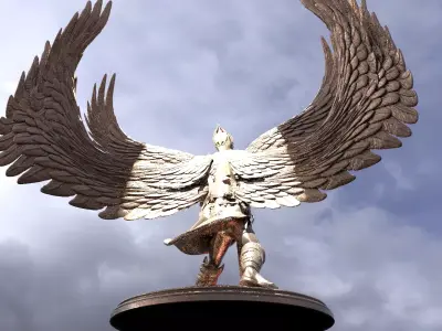 Arch Angel Warrior Sculpture 3  3D model
