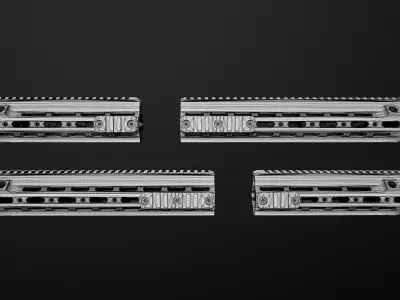 Geissele Super Modular Rail HK416 Handguard Low-poly 3D model