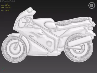 Moto v2 Suitable for embossing Hot Foil Technique  3D model