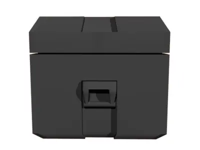 Military Style Box Low-poly 3D model