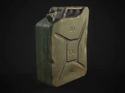 Canister Low-poly 3D model purchase