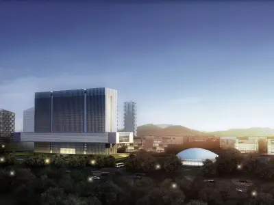 3Dmax fashion city commercial square building 246 3D model