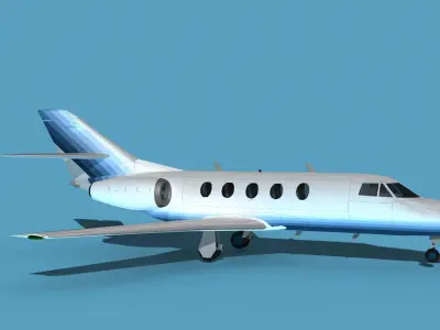 Dassault Falcon 20 V15 3D model
