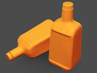 Power Steering Fluid Bottle 3D model