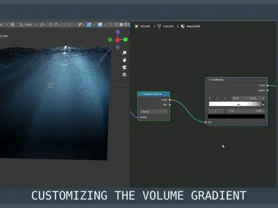 Deep Ocean Environment Low-poly 3D model