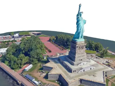 liberty island Free 3D model