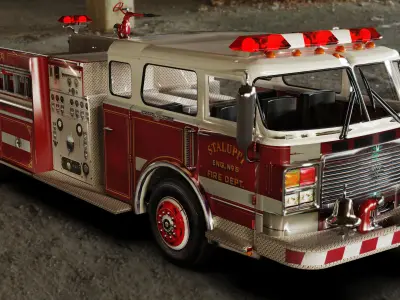 American LaFrance Low-poly 3D model