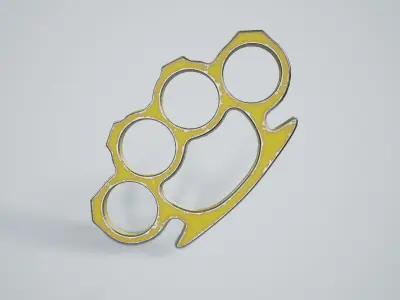 Brass Knuckles PBR Game Ready Low-poly 3D model