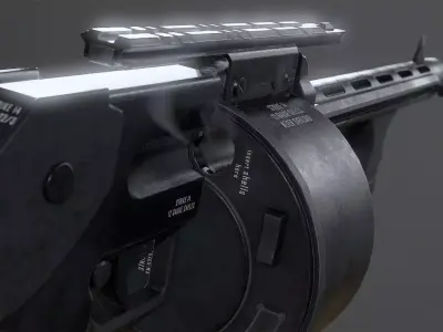 FPS Striker Shotgun Low-poly 3D model