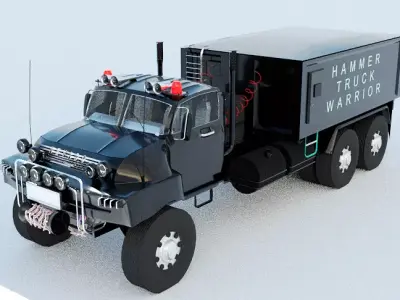 NEVADO hammer truck  Low-poly 3D model