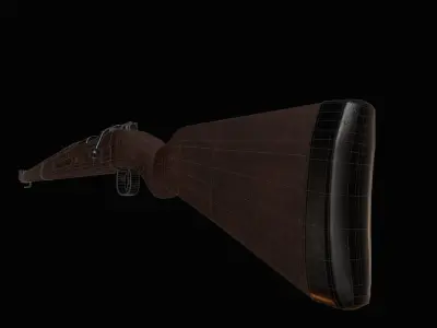 Karabiner K98 Rifle Gweher 98 Low-poly 3D model