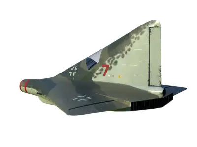 Lippisch P 13 Nazi coal plane 3D model