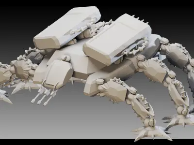 7 War Robots-Vol 03- High detail 3d models Low-poly 3D model