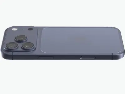 Apple iPhone 17 Pro Deep Blue 3D model