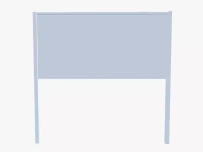 Rope Fence Low-poly 3D model