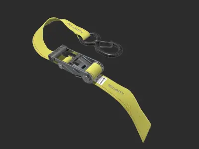 Ratchet Strap Low-poly 3D model
