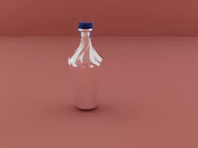 Shaped bottle 3D model