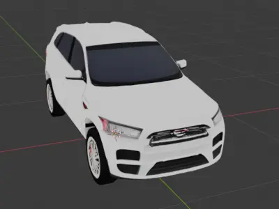 SUV Car  Low-poly 3D model