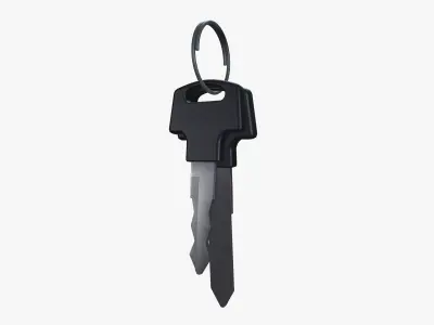Bike key Low-poly 3D model