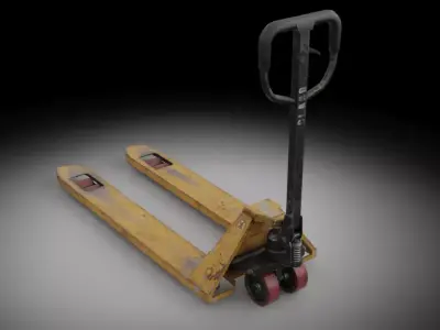 HAND PALLET TRUCK JACK PUMP JIGGER FORKLIFT Low-poly 3D model