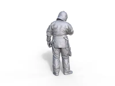 Figure firefighter Andre B 3D print model