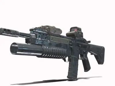 COLT M4A1 FUZIL DE ASSALTO EXPS3 0 Low-poly 3D model