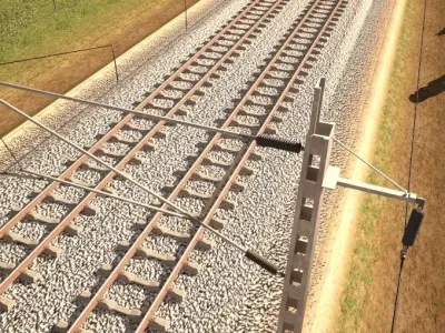 Tileable railway  3D model