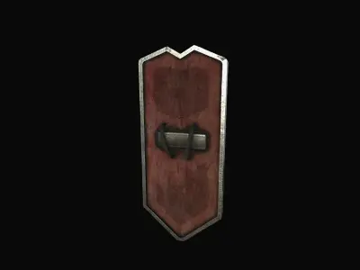 Viking Shield 01 Low-poly 3D model