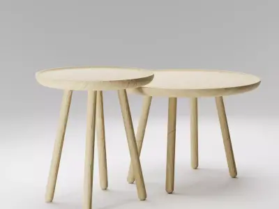 Coffee tables Furniture decoration PBR textured Free low-poly 3D model