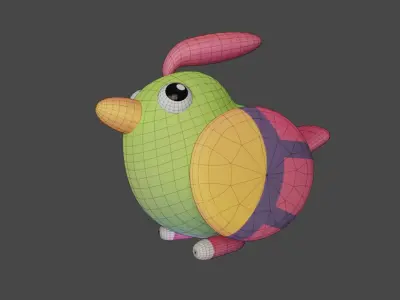 Bird Game Model 10 Low-poly 3D model